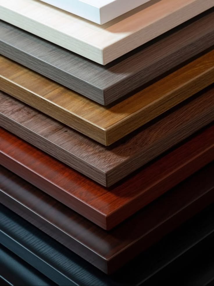 Edged panels — wood finishes