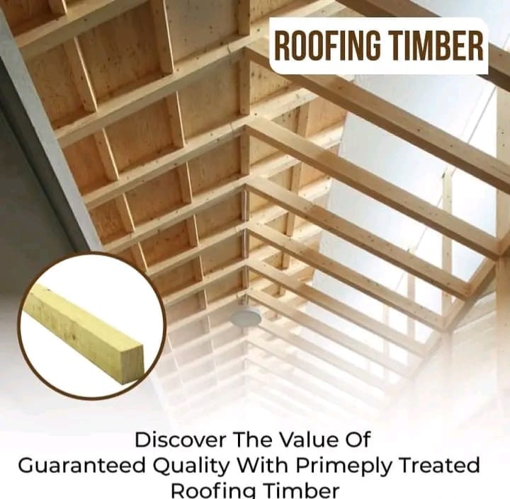 Treated roofing timber