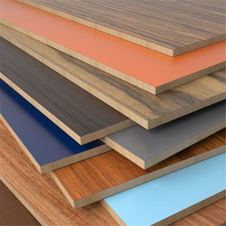 Melamine faced boards