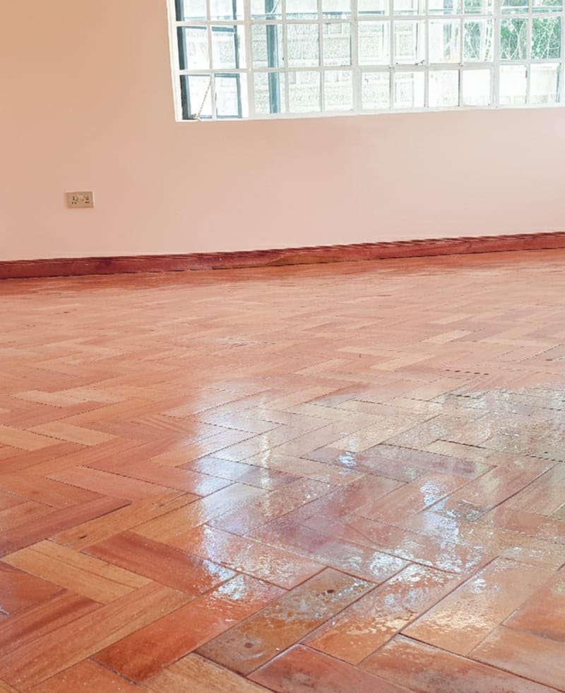Herringbone parquet — sealed