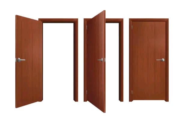 Flush panel doors