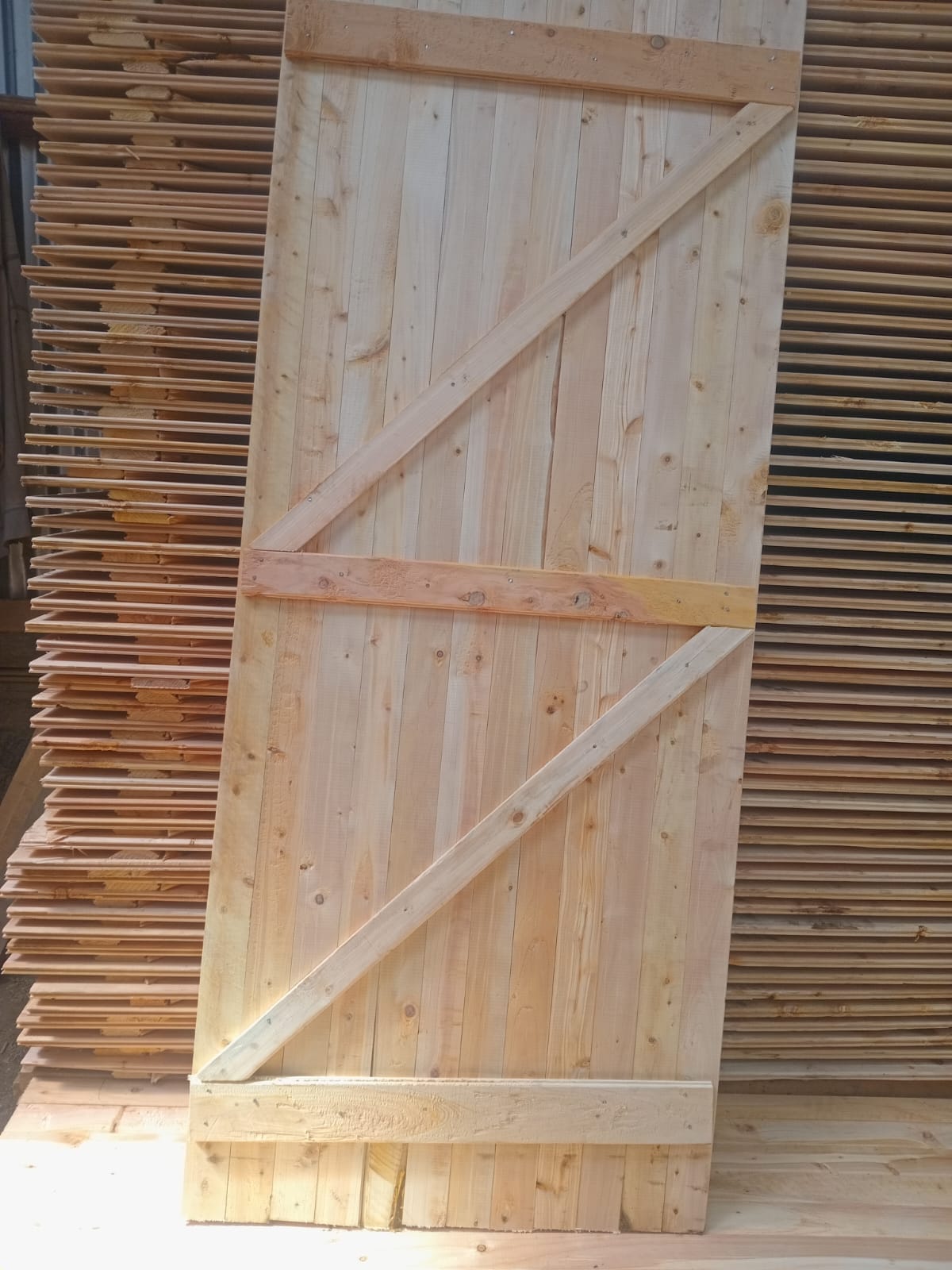Braced & ledged timber door